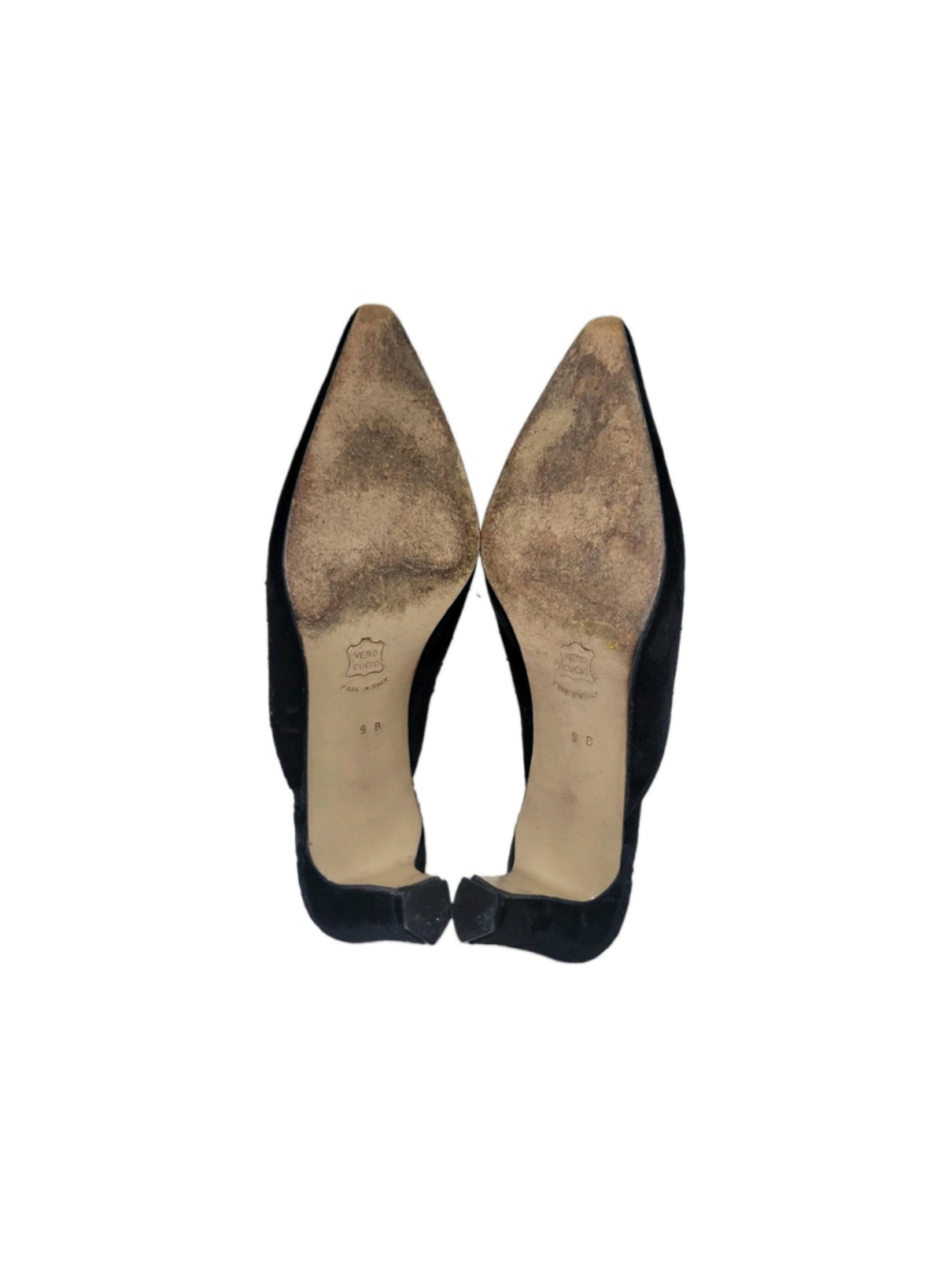 BOTTEGA VENETA #22007 Women's Black Velvet Pointed Toe Slip-On 3" Heels Size 9B - Picture 6 of 11